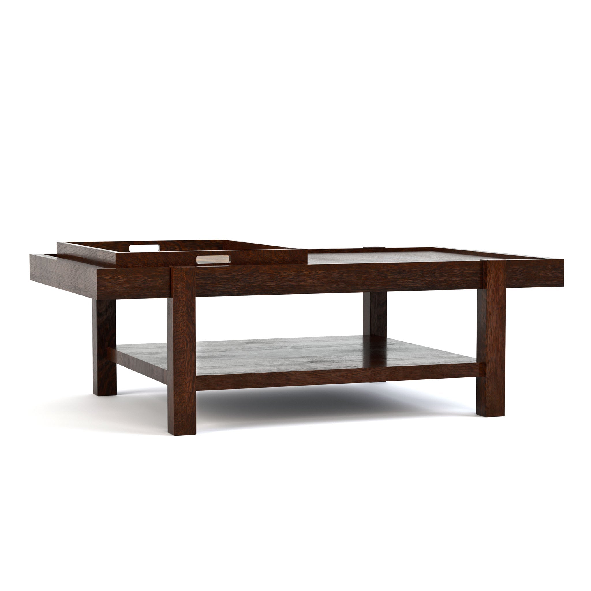 Table basse plateau cuivre