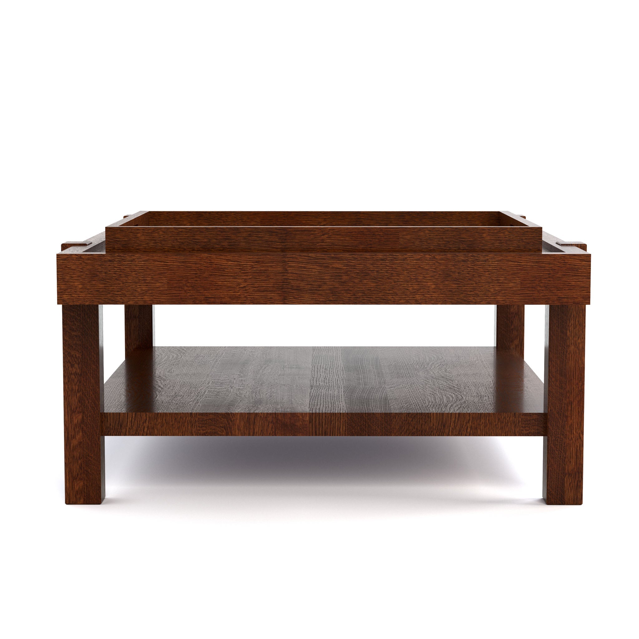 Table basse plateau cuivre