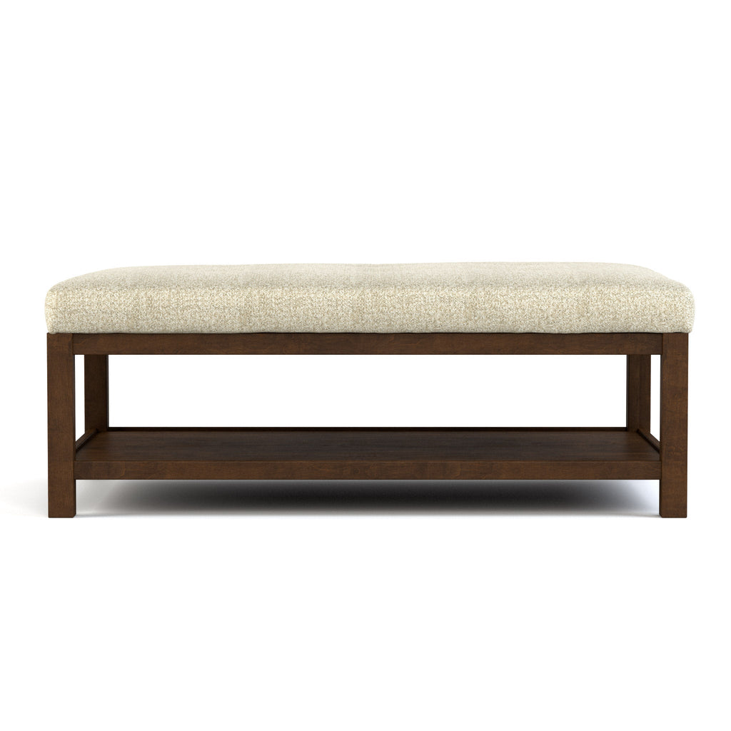 Pouf de cocktail quadrillé capitonné