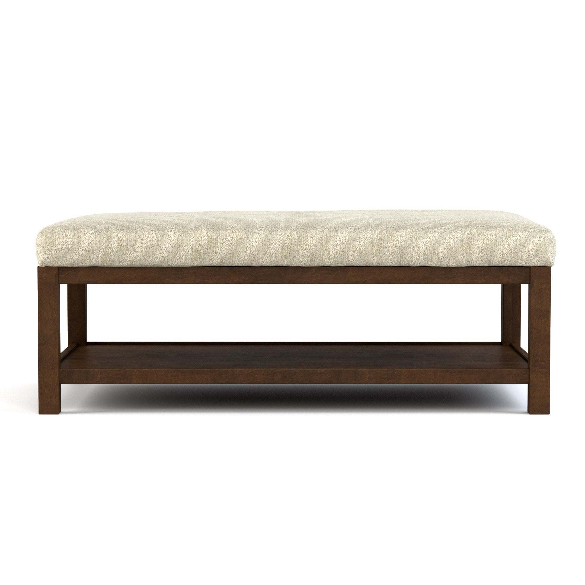 Pouf de cocktail quadrillé capitonné