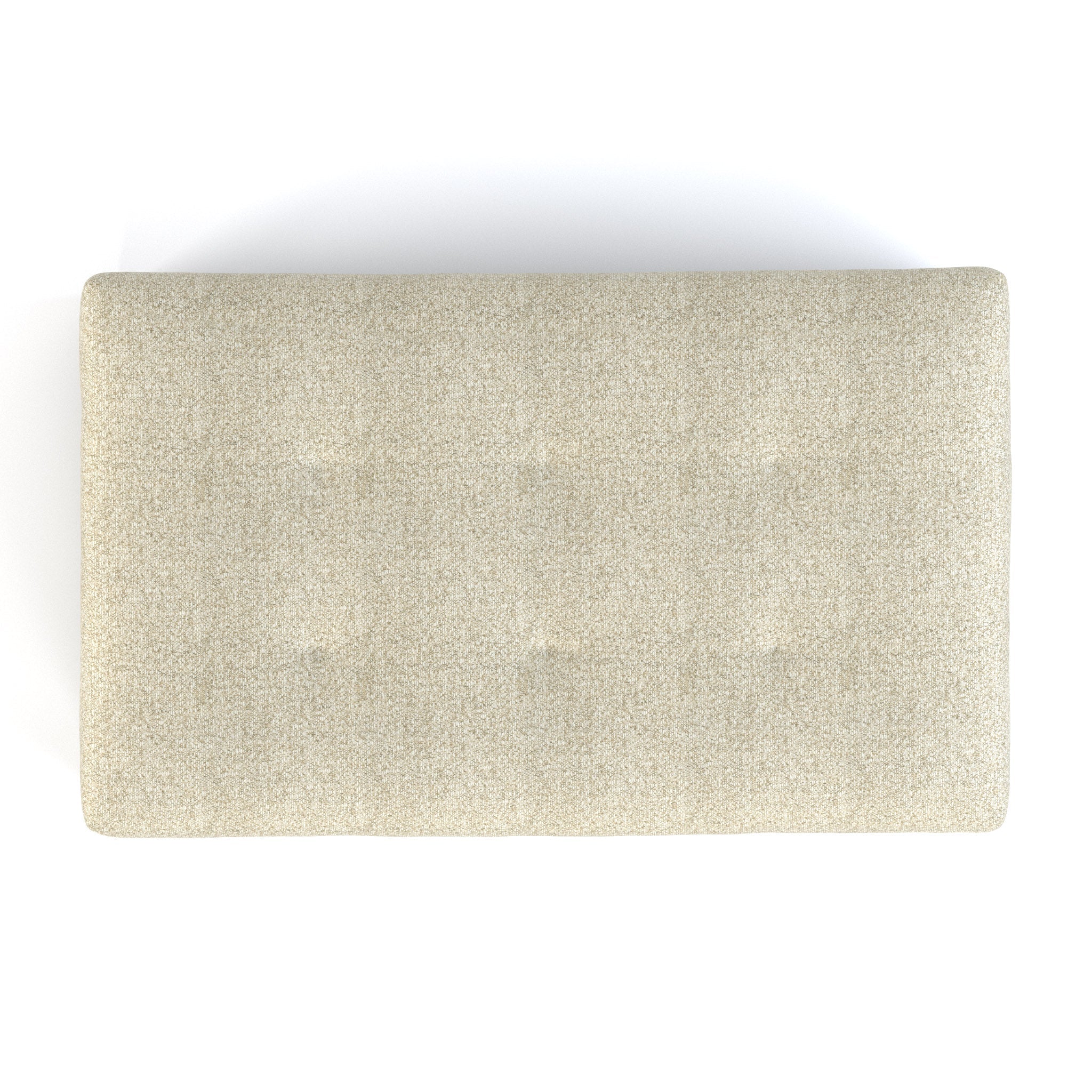 Pouf de cocktail quadrillé capitonné