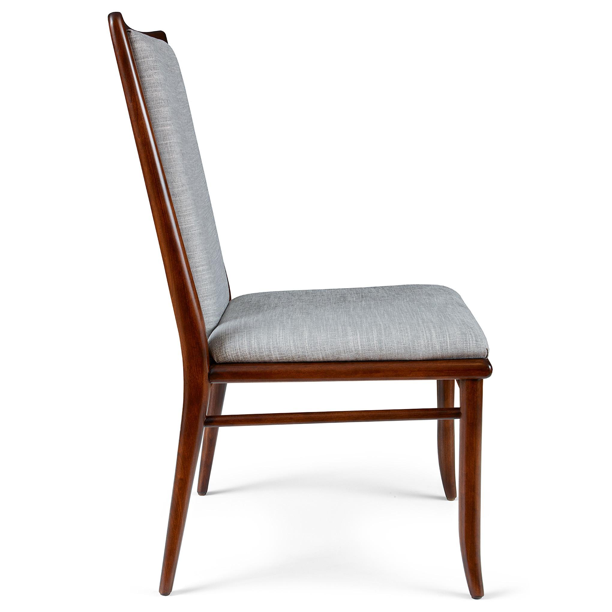 Chaise d'appoint à dossier tapissé