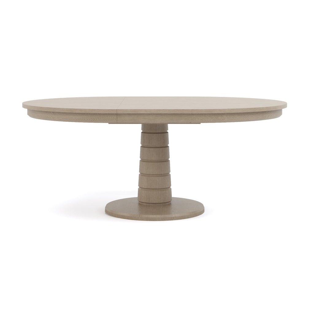 Table ronde à pied central