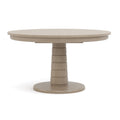 Table ronde à pied central