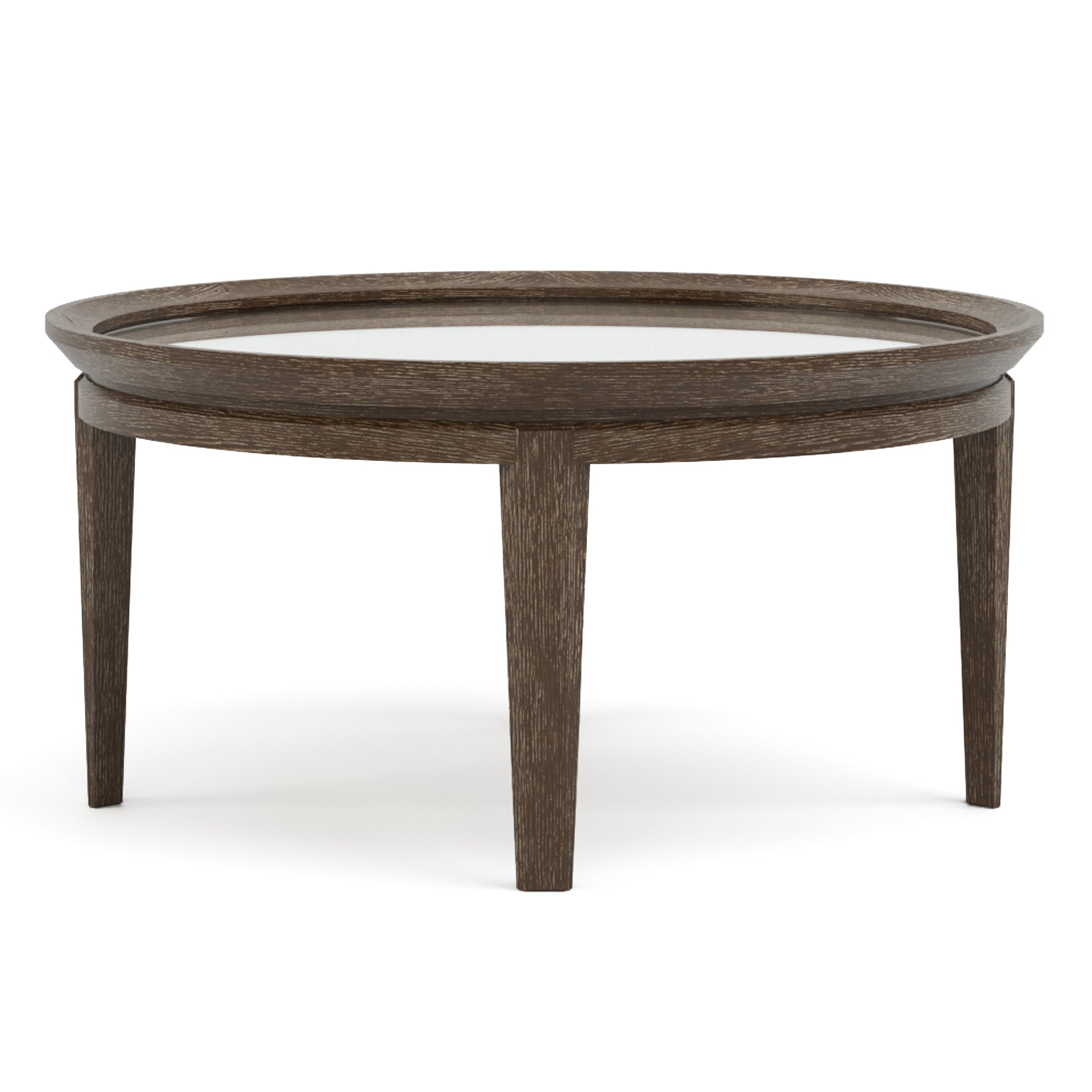 Table basse ronde 36 pouces, jute tressé