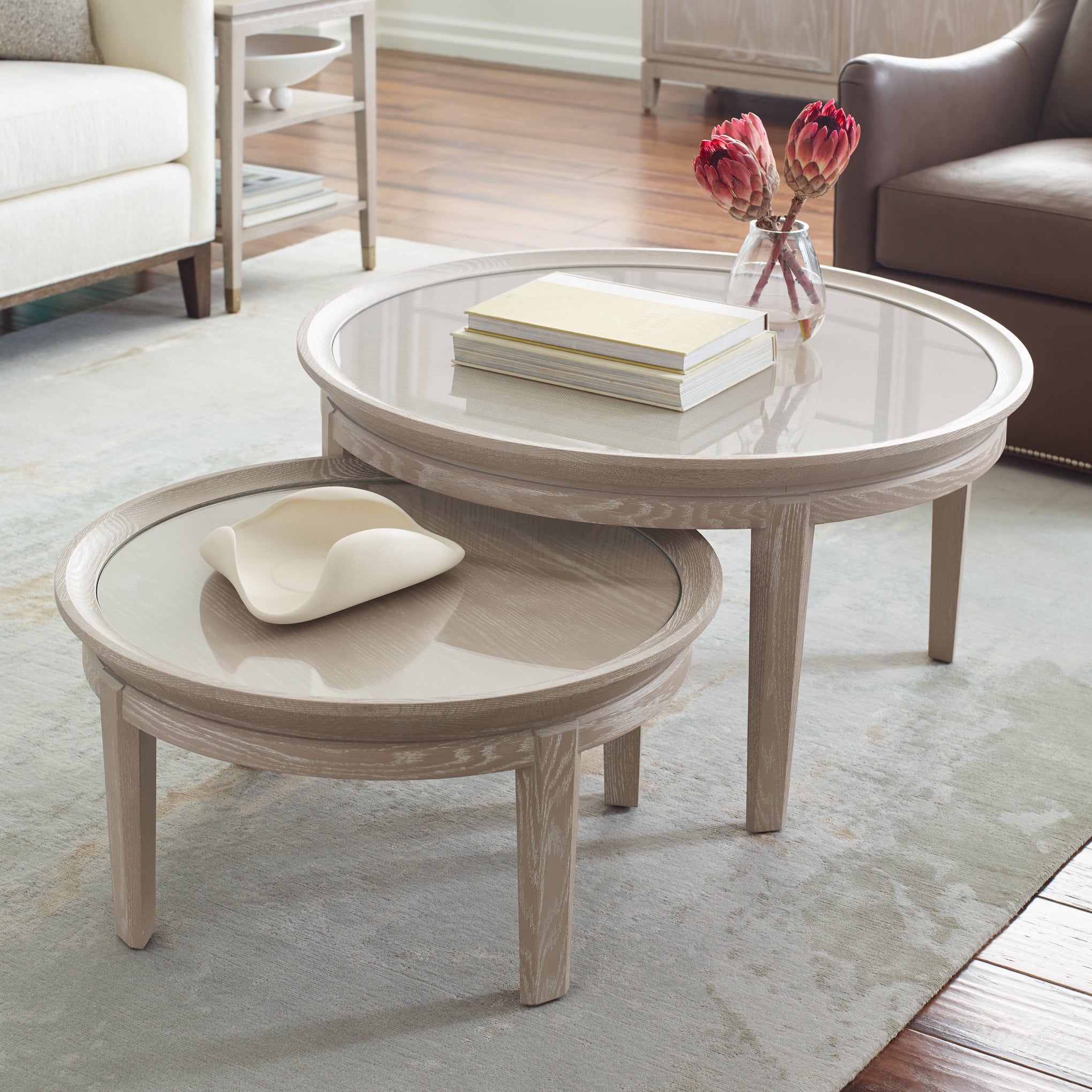 Table basse ronde de 28 pouces