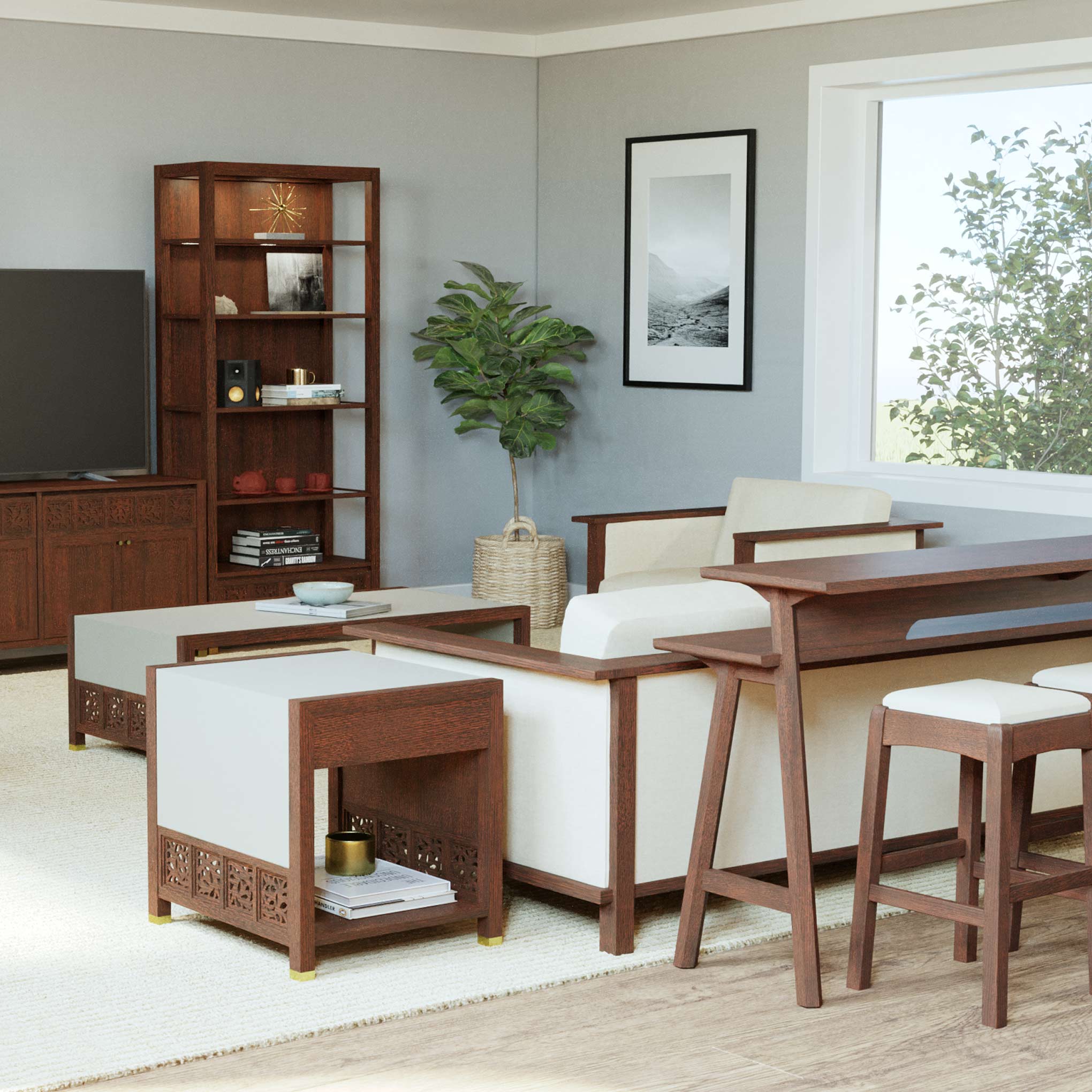 Table basse Treillis