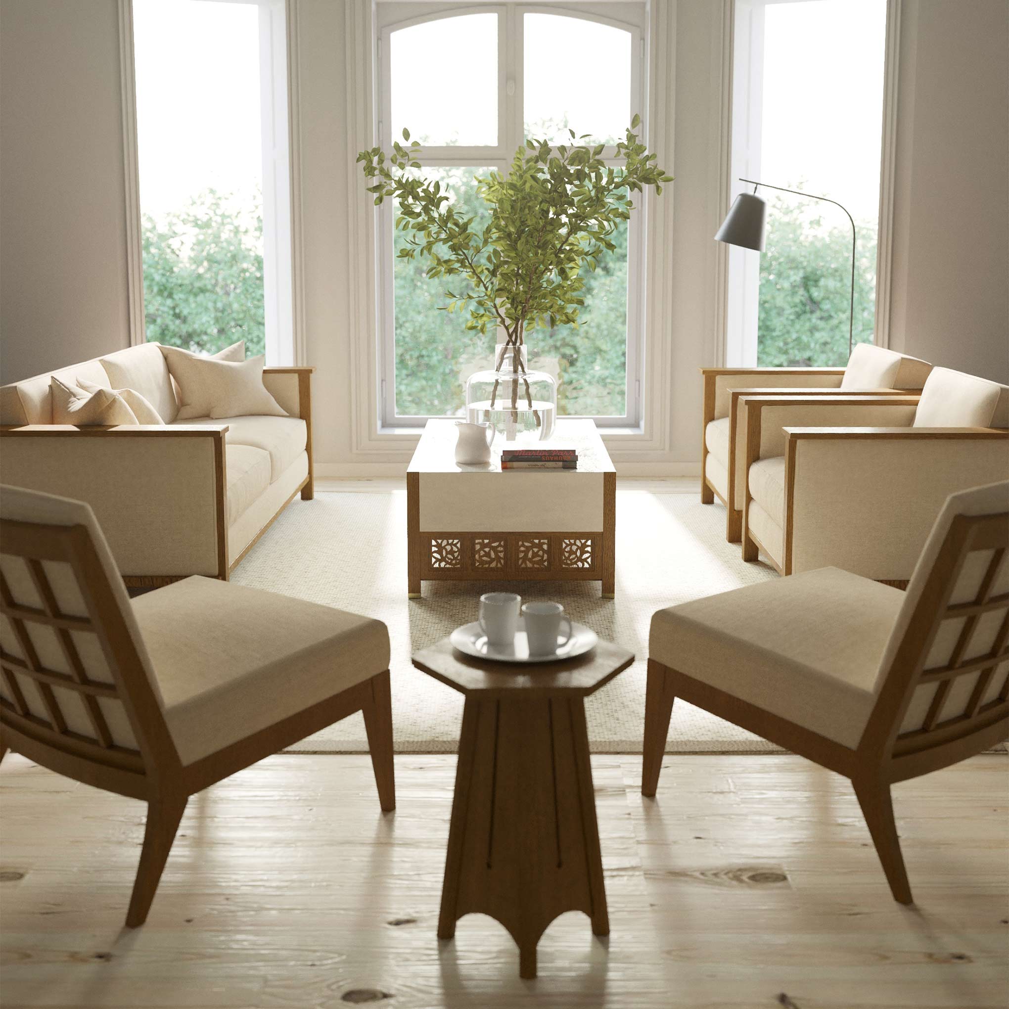 Table basse Treillis