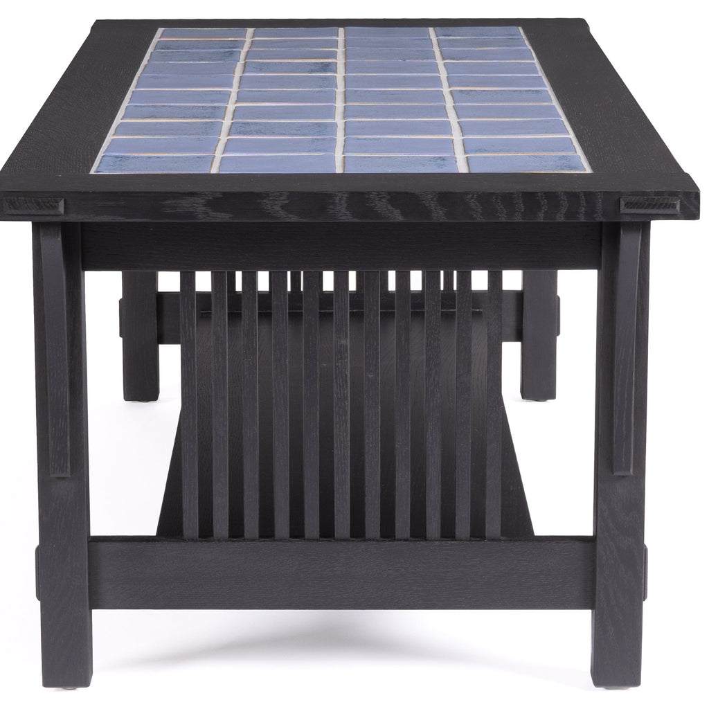 Table basse avec plateau en carrelage