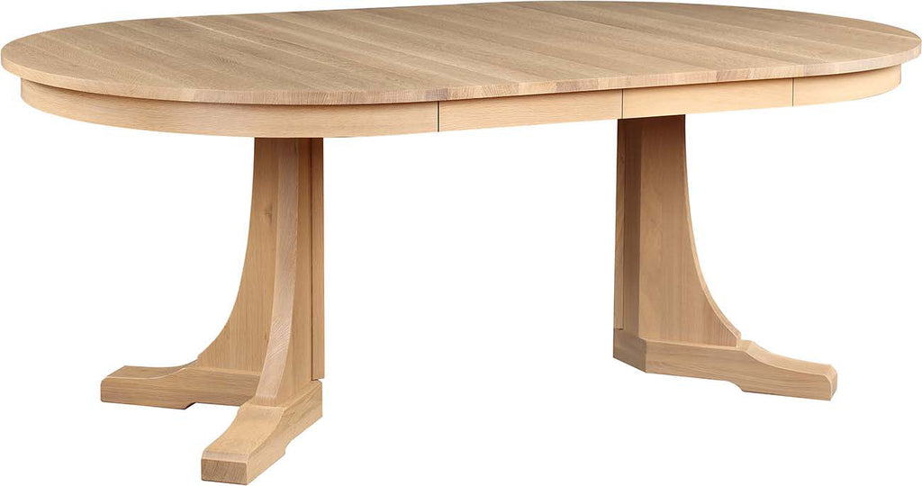 Table à manger ronde à pied central