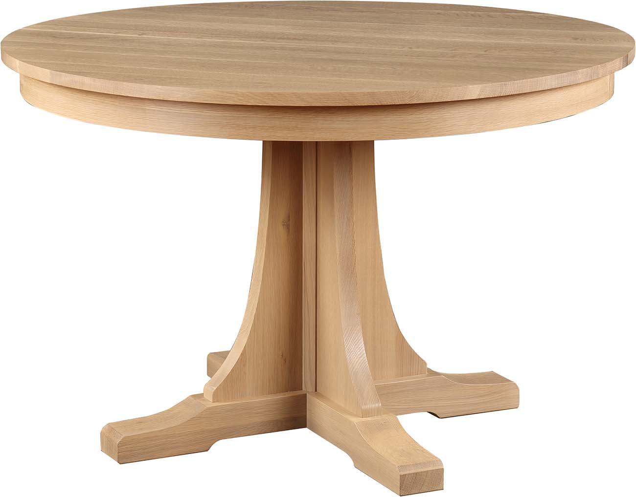 Table à manger ronde à pied central