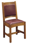 Chaise d'appoint à dossier tapissé