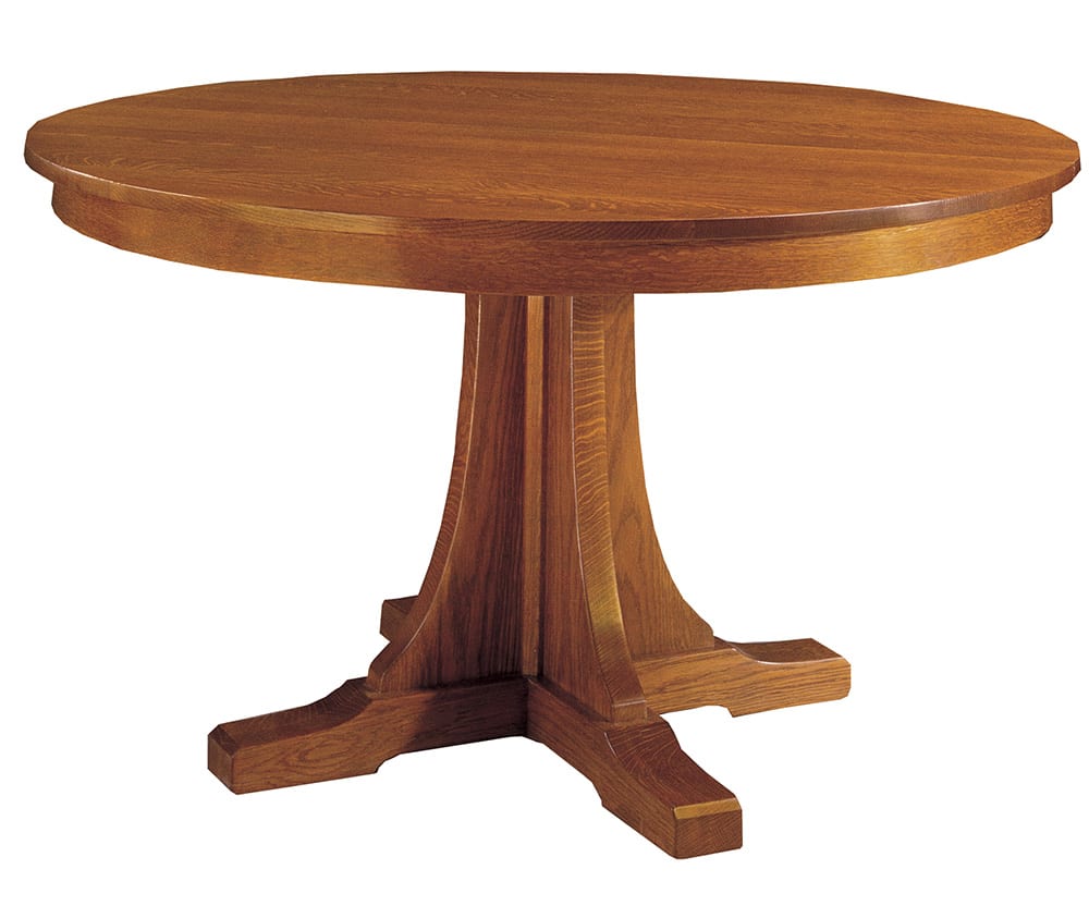 Table à manger ronde à pied central