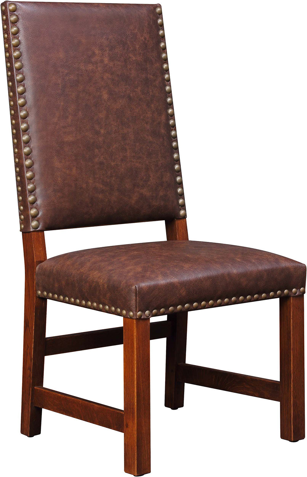 Chaise d'appoint rembourrée à dossier haut