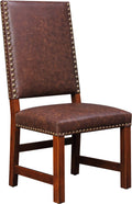Chaise d'appoint rembourrée à dossier haut