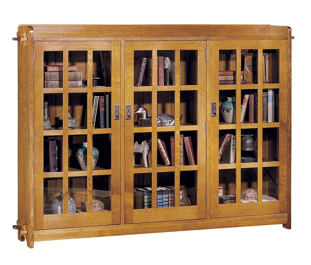 Vitrine triple porte verre