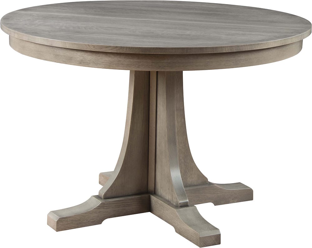 Table à manger ronde à pied central